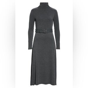 Club Monaco Charcoal Long Sleeve Dress